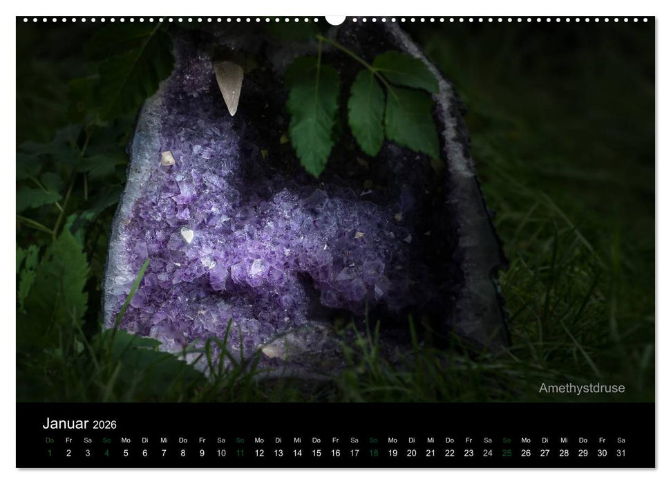 Edelsteine. Wunder der Natur (CALVENDO Premium Wandkalender 2026)