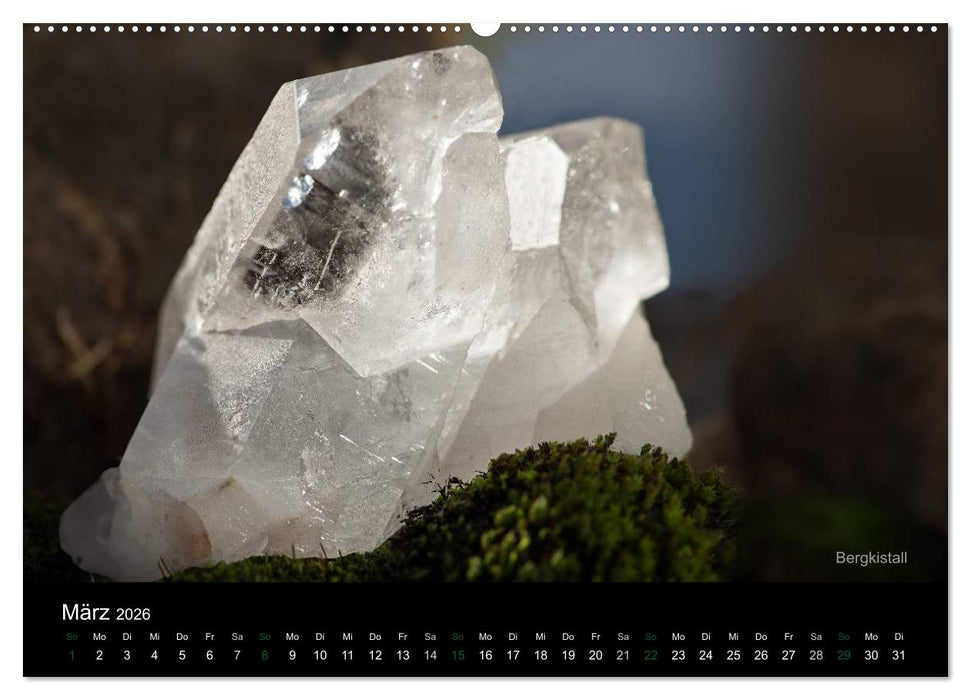 Edelsteine. Wunder der Natur (CALVENDO Premium Wandkalender 2026)