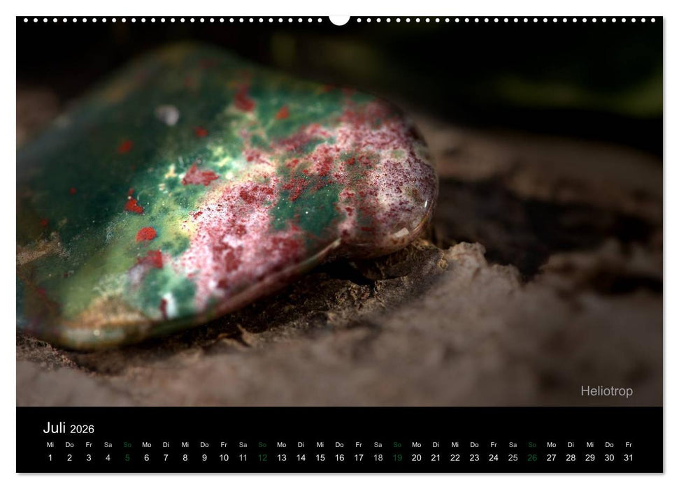 Edelsteine. Wunder der Natur (CALVENDO Premium Wandkalender 2026)