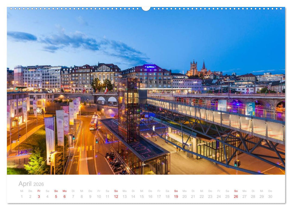 GENFER SEE Das Schweizer Ufer (CALVENDO Premium Wandkalender 2026)