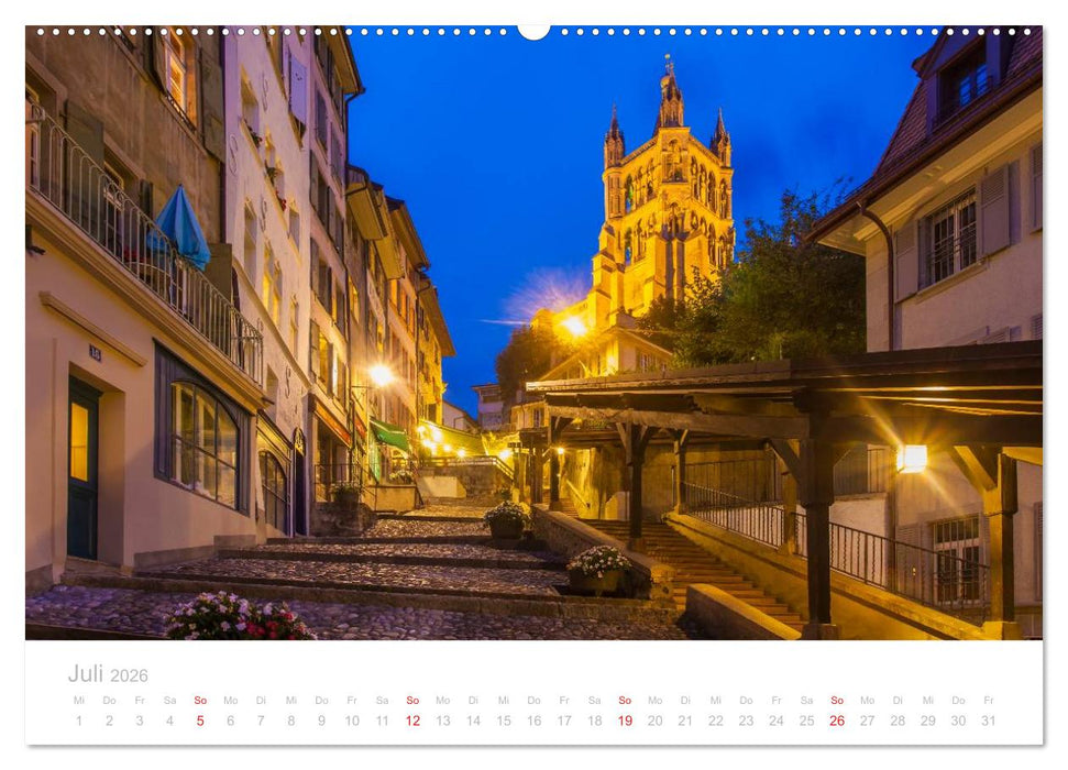 GENFER SEE Das Schweizer Ufer (CALVENDO Premium Wandkalender 2026)