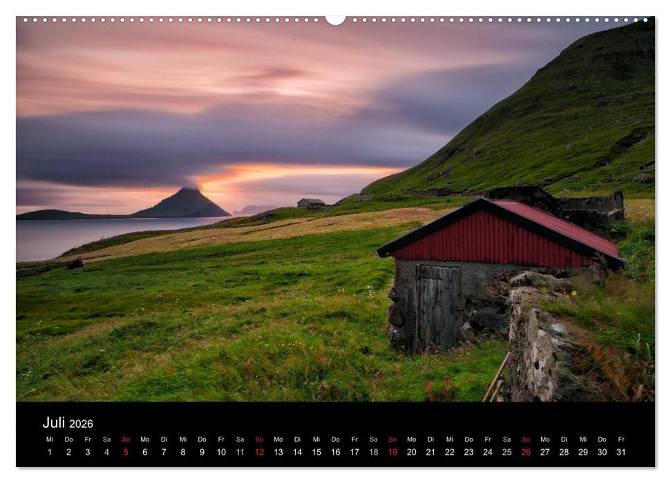 Wunderbare Färöer Inseln (CALVENDO Premium Wandkalender 2026)