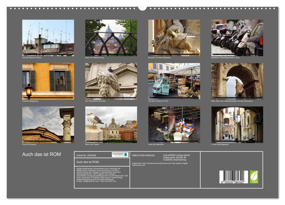 Auch das ist ROM (CALVENDO Premium Wandkalender 2026)