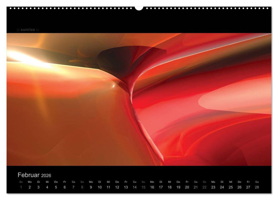 Abstrakte Kunst (CALVENDO Premium Wandkalender 2026)