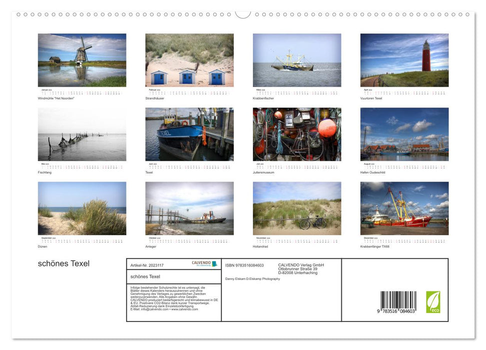 schönes Texel (CALVENDO Premium Wandkalender 2026)
