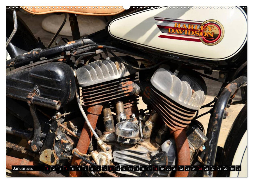 Harley Davidson WLA 750 (CALVENDO Premium Wandkalender 2026)