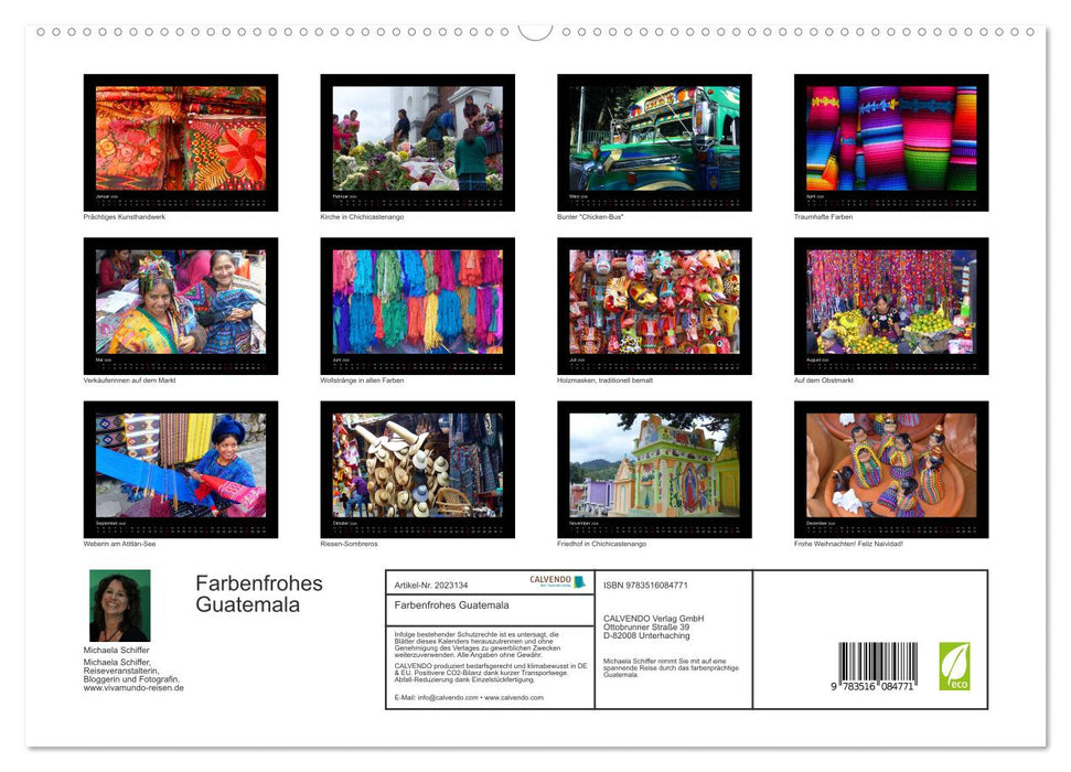 Farbenfrohes Guatemala (CALVENDO Premium Wandkalender 2026)