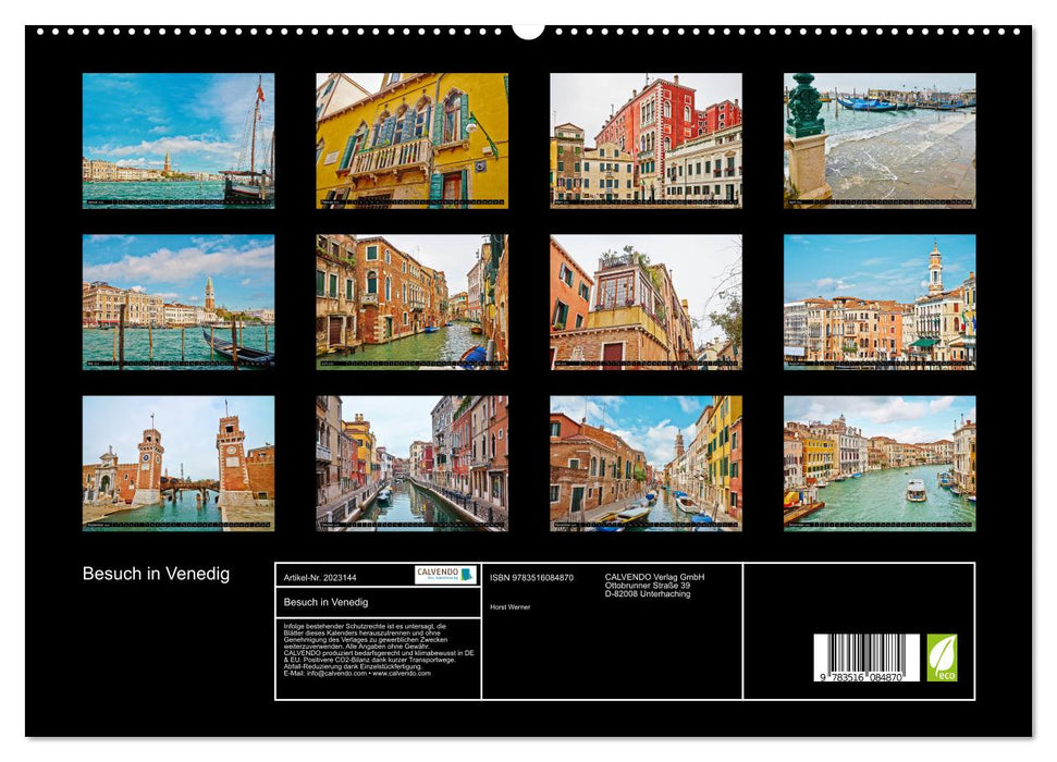 Besuch in Venedig (CALVENDO Premium Wandkalender 2026)