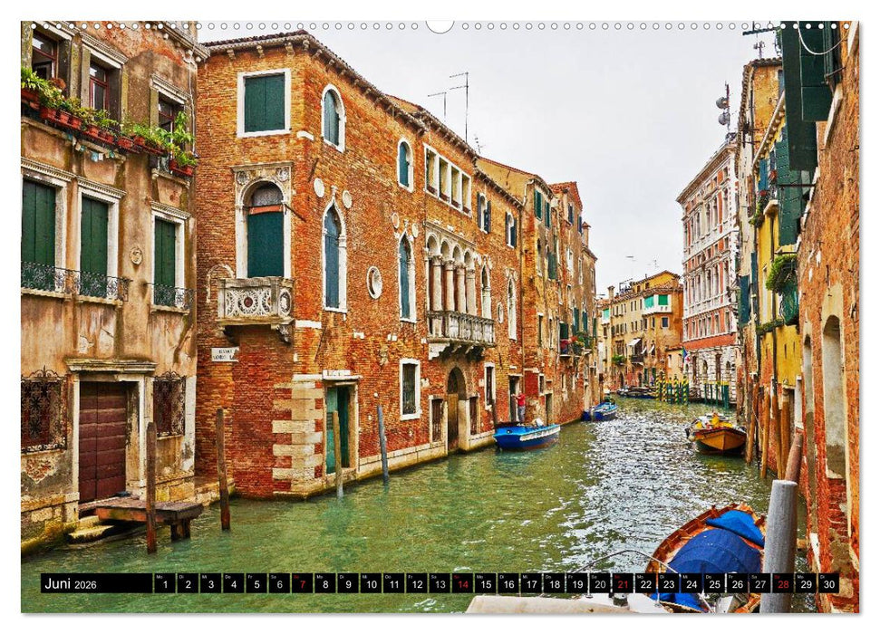 Besuch in Venedig (CALVENDO Premium Wandkalender 2026)