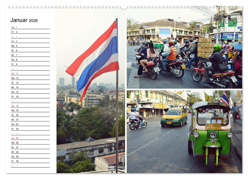 Das bunte Leben in Thailand (CALVENDO Premium Wandkalender 2026)