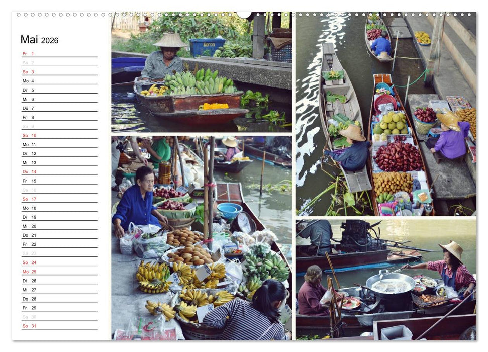 Das bunte Leben in Thailand (CALVENDO Premium Wandkalender 2026)