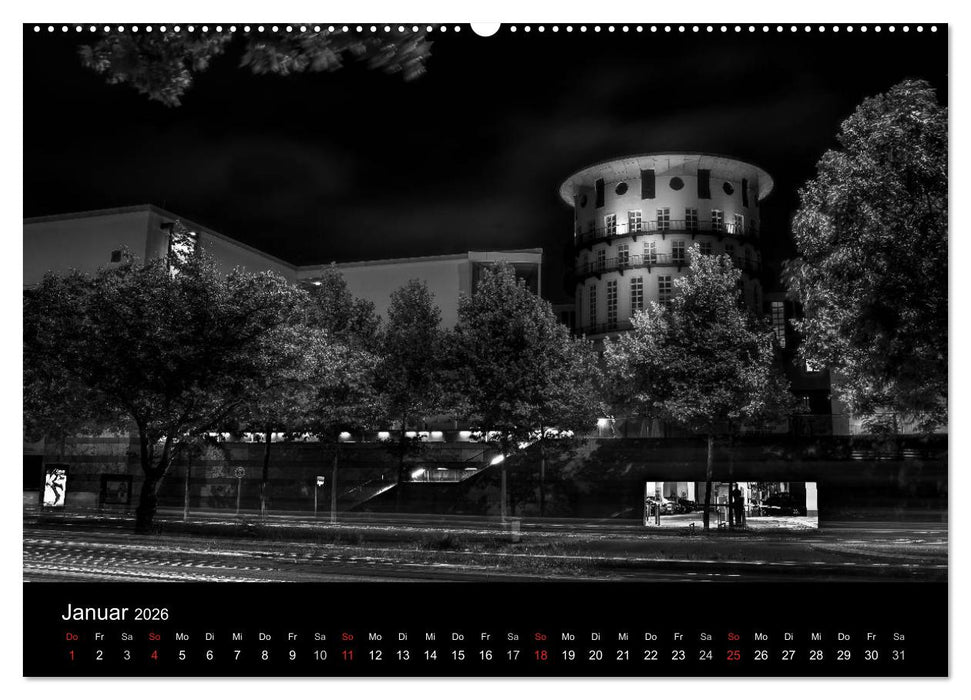 Stuttgart bei Nacht (CALVENDO Premium Wandkalender 2026)
