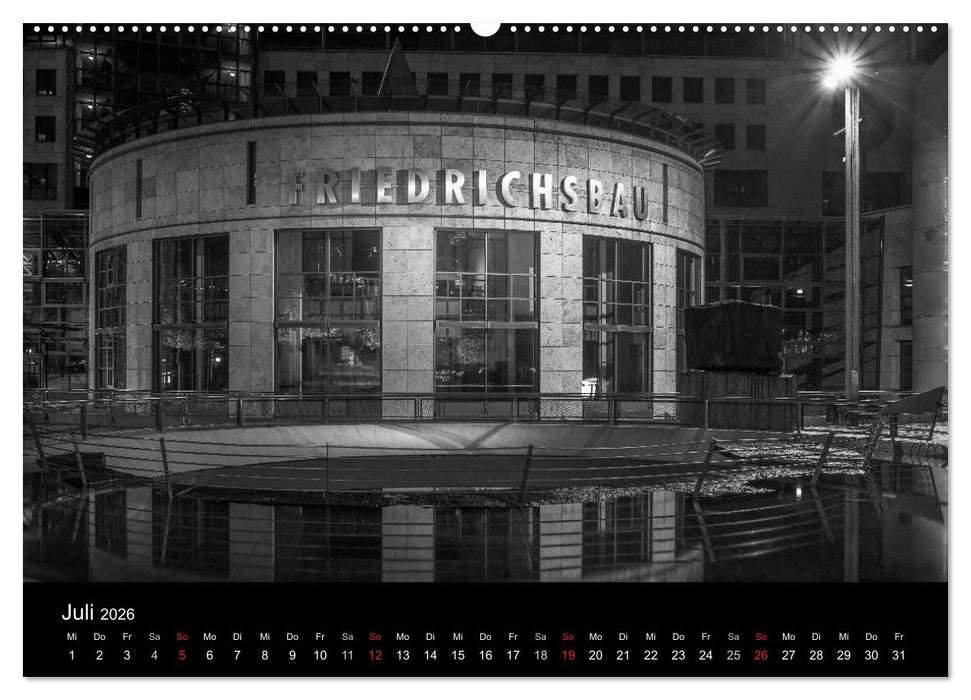 Stuttgart bei Nacht (CALVENDO Premium Wandkalender 2026)