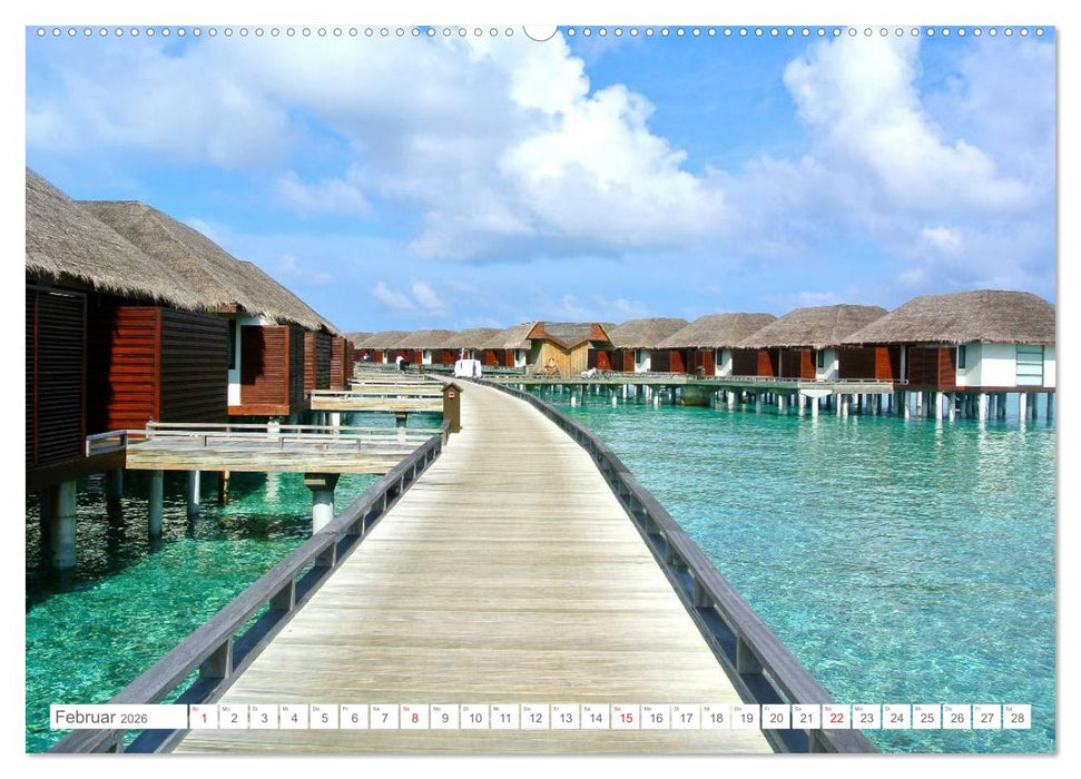 Malediven - Traumstrände im Paradies (CALVENDO Premium Wandkalender 2026)