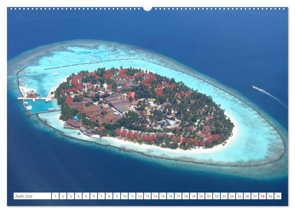 Malediven - Traumstrände im Paradies (CALVENDO Premium Wandkalender 2026)