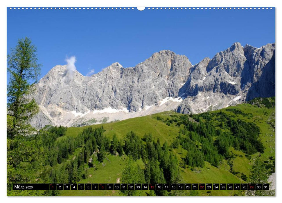 Sommer am Dachstein (CALVENDO Premium Wandkalender 2026)