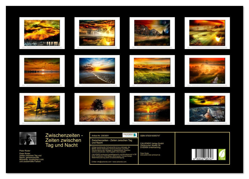 Zwischenzeiten - Zeiten zwischen Tag und Nacht (CALVENDO Premium Wandkalender 2026)