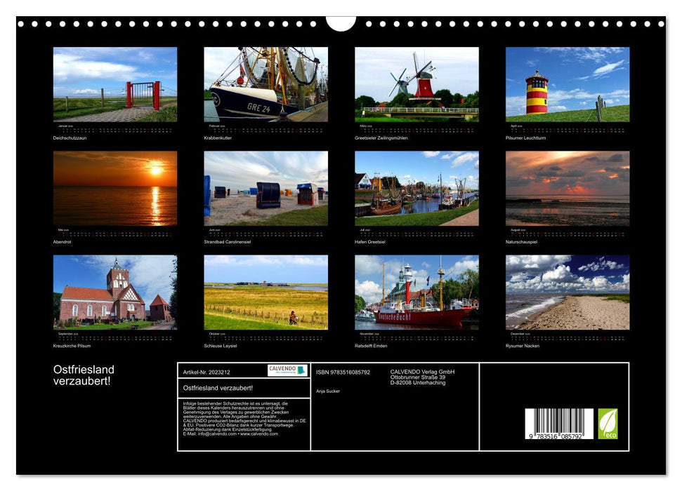 Ostfriesland verzaubert! (CALVENDO Wandkalender 2026)