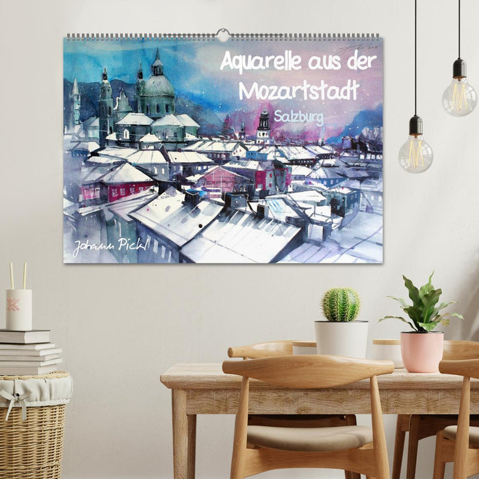 Aquarelle aus der Mozartstadt Salzburg (CALVENDO Wandkalender 2026)