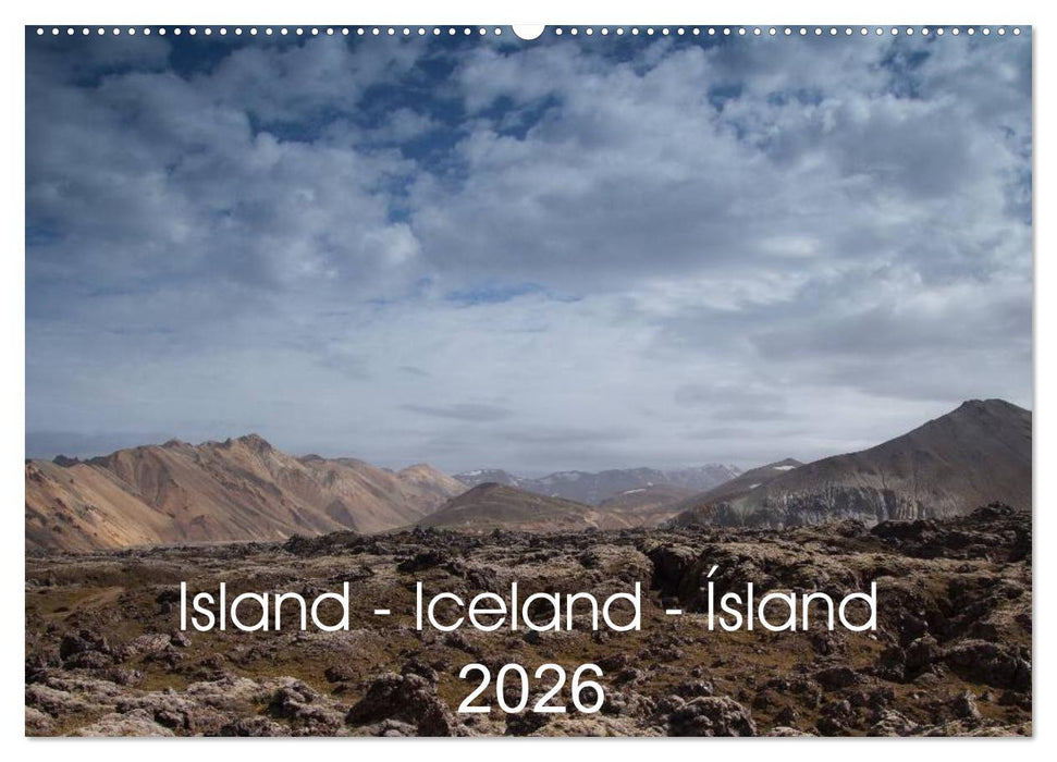 Island - Iceland - Ísland (CALVENDO Wandkalender 2026)