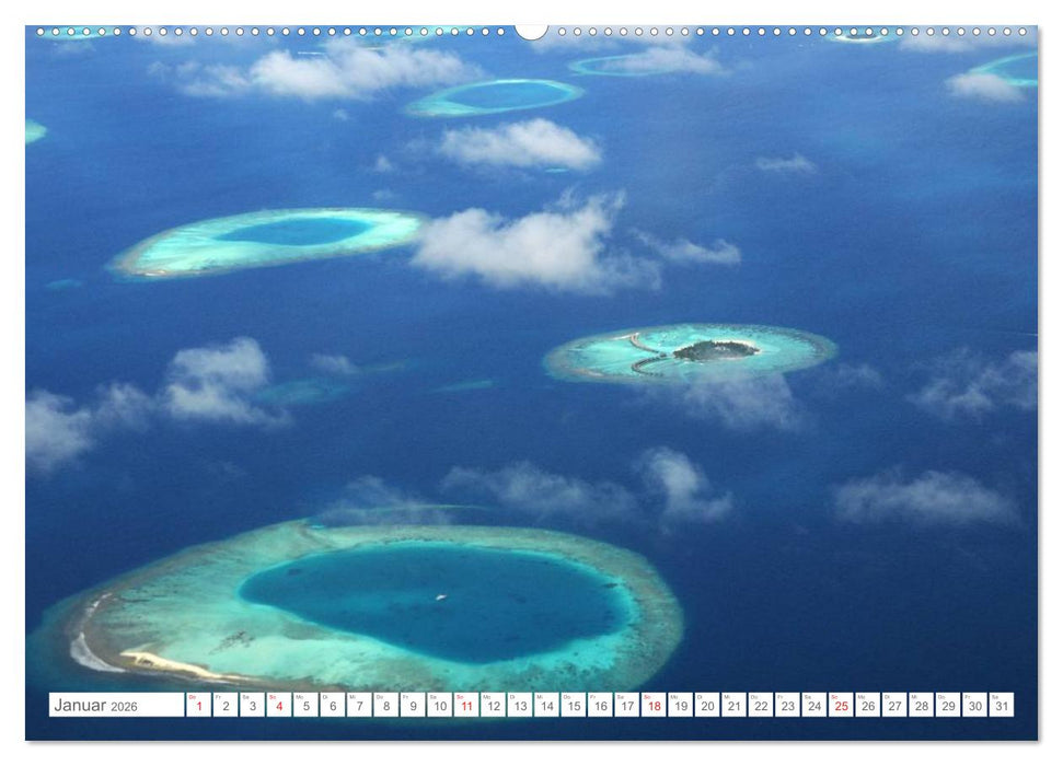 Malediven - Traumstrände im Paradies (CALVENDO Wandkalender 2026)