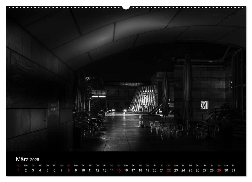 Stuttgart bei Nacht (CALVENDO Wandkalender 2026)