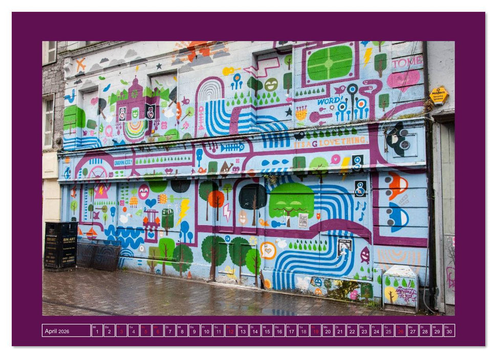IRLAND - Die schönsten Fassadenmalereien (CALVENDO Wandkalender 2026)