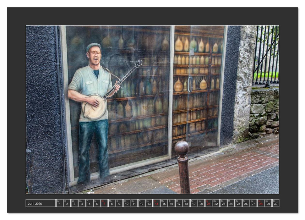 IRLAND - Die schönsten Fassadenmalereien (CALVENDO Wandkalender 2026)