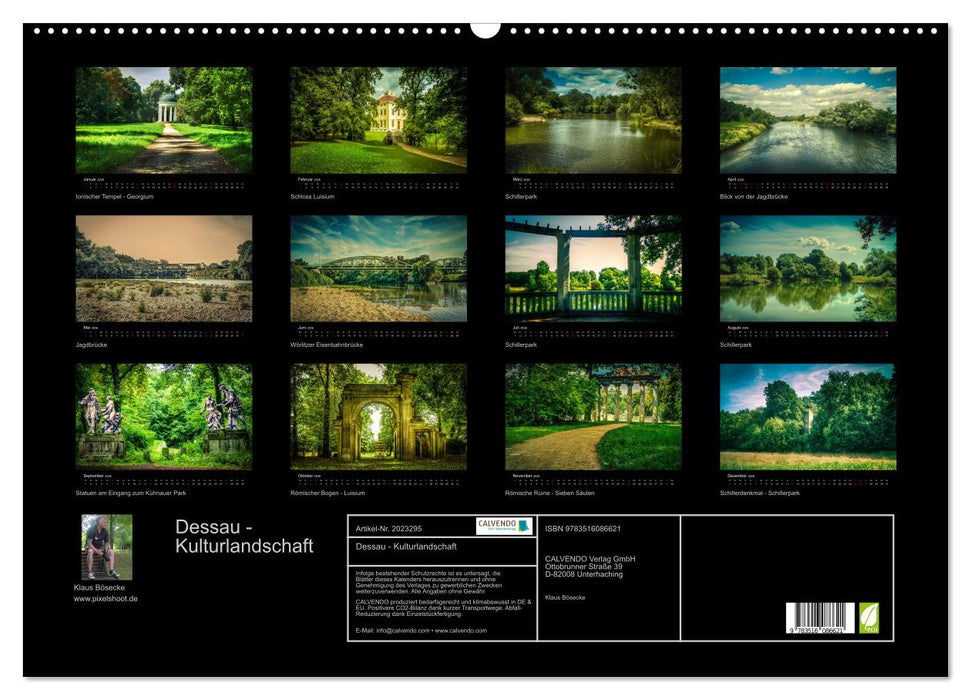 Dessau - Kulturlandschaft (CALVENDO Wandkalender 2026)