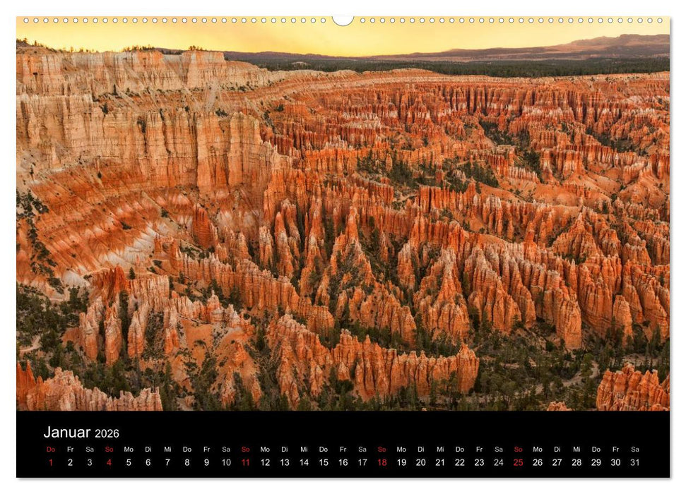 USA Landschaftskalender (CALVENDO Premium Wandkalender 2026)