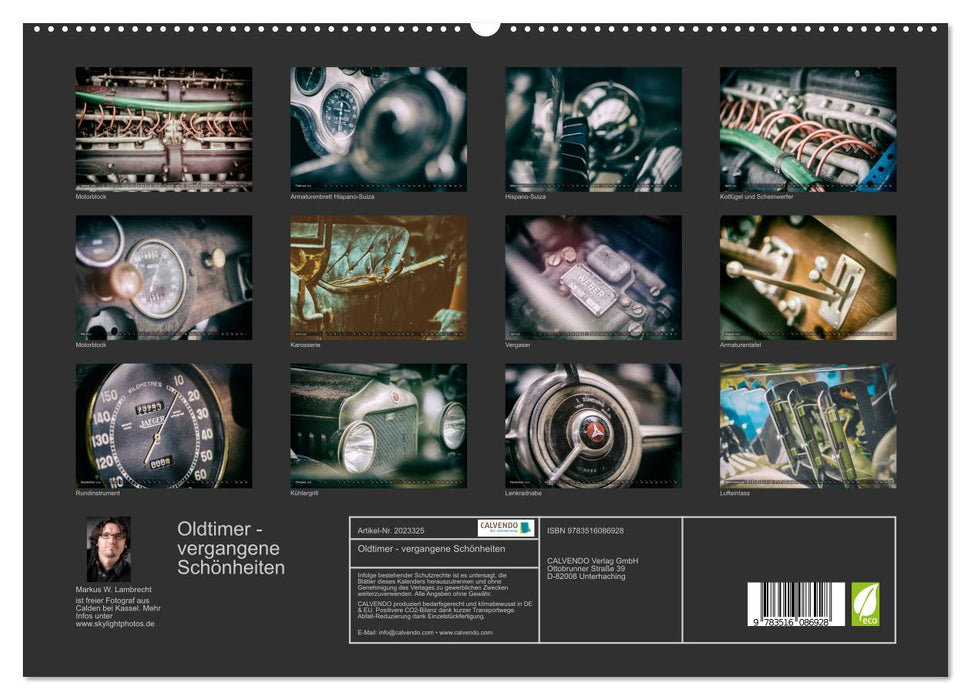 Oldtimer - vergangene Schönheiten (CALVENDO Premium Wandkalender 2026)