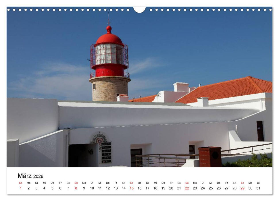 Algarve von Sagres bis Tavira (CALVENDO Wandkalender 2026)