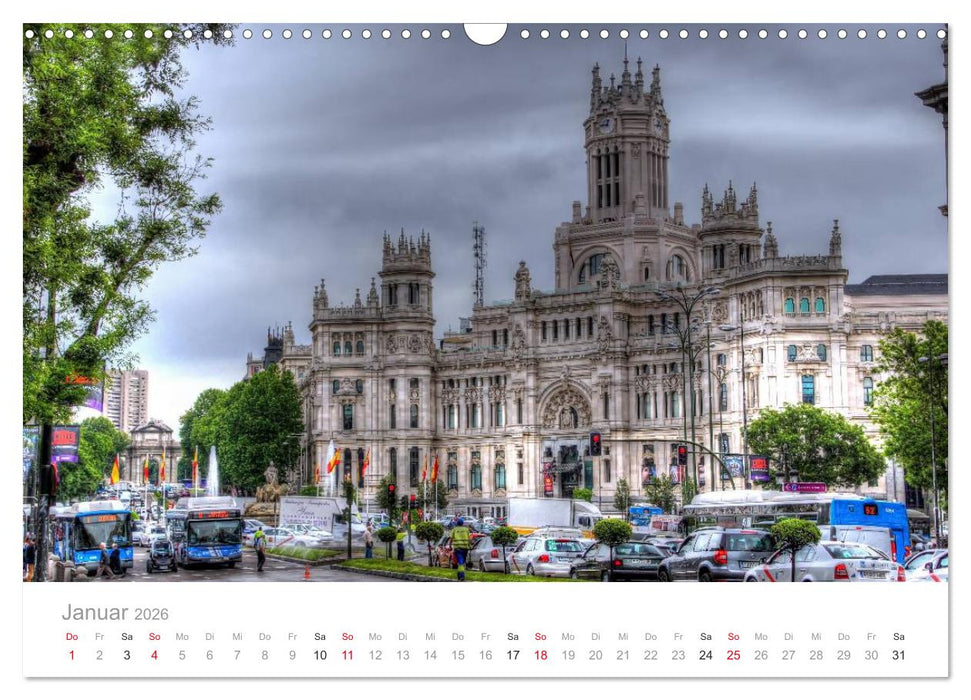 Madrid eine Stadt zum Verlieben (CALVENDO Wandkalender 2026)