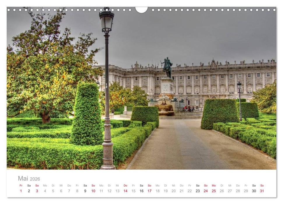 Madrid eine Stadt zum Verlieben (CALVENDO Wandkalender 2026)