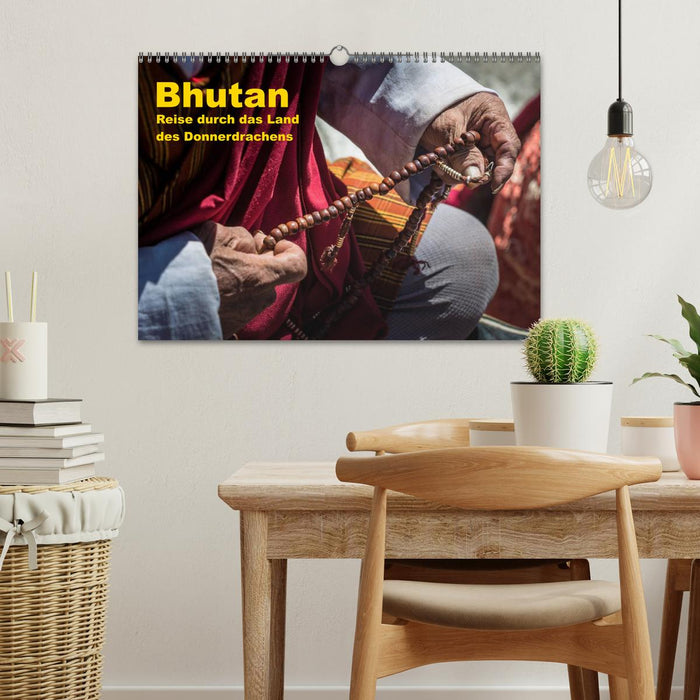 Bhutan - Reise durch das Land des Donnerdrachens (CALVENDO Wandkalender 2026)