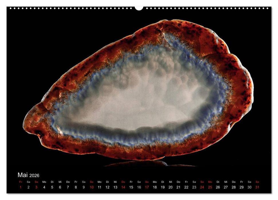 Leuchtende Achate (CALVENDO Wandkalender 2026)