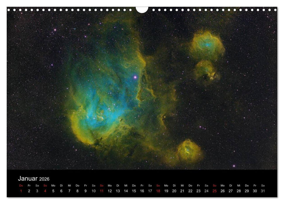 Universum - Eine Reise zu den Sternen (CALVENDO Wandkalender 2026)