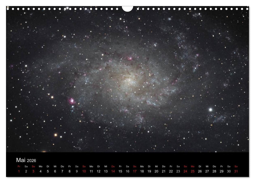 Universum - Eine Reise zu den Sternen (CALVENDO Wandkalender 2026)