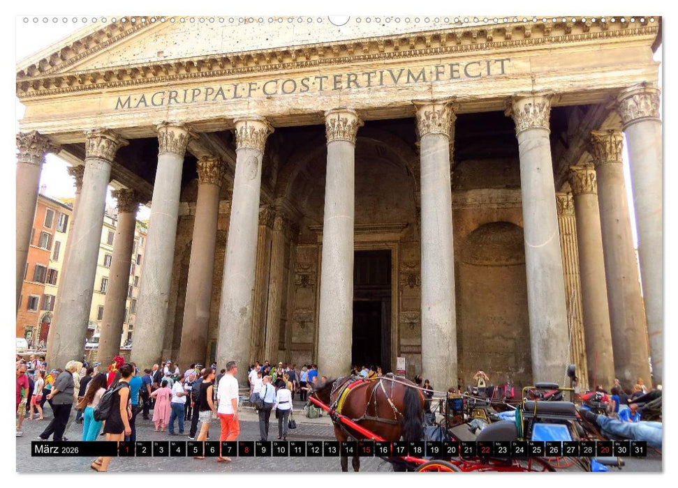 Rom - die Höhepunkte (CALVENDO Wandkalender 2026)