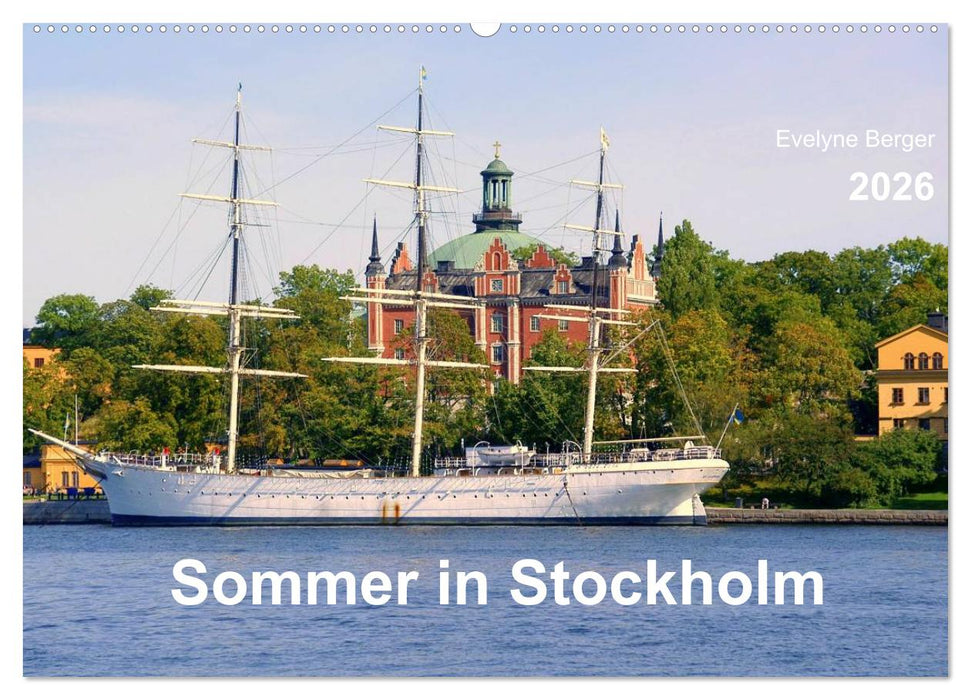 Sommer in Stockholm 2026 (CALVENDO Wandkalender 2026)