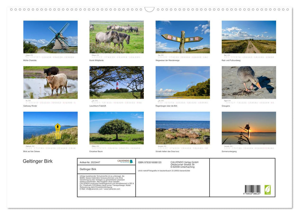 Geltinger Birk (CALVENDO Wandkalender 2026)
