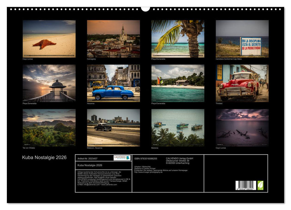 Kuba Nostalgie 2026 (CALVENDO Wandkalender 2026)