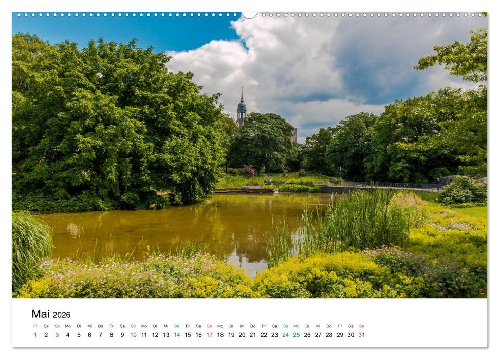Grünes Hamburg (CALVENDO Wandkalender 2026)