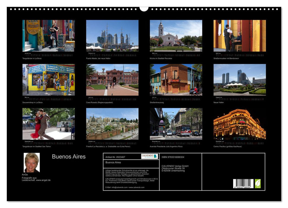 Buenos Aires (CALVENDO Wandkalender 2026)