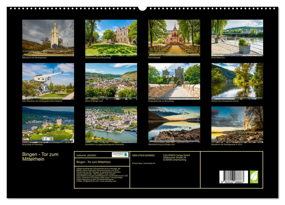 Bingen - Tor zum Mittelrhein (CALVENDO Premium Wandkalender 2026)