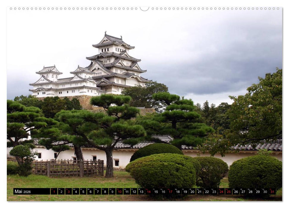 Tempel, Schreine und Burgen Japans (CALVENDO Wandkalender 2026)