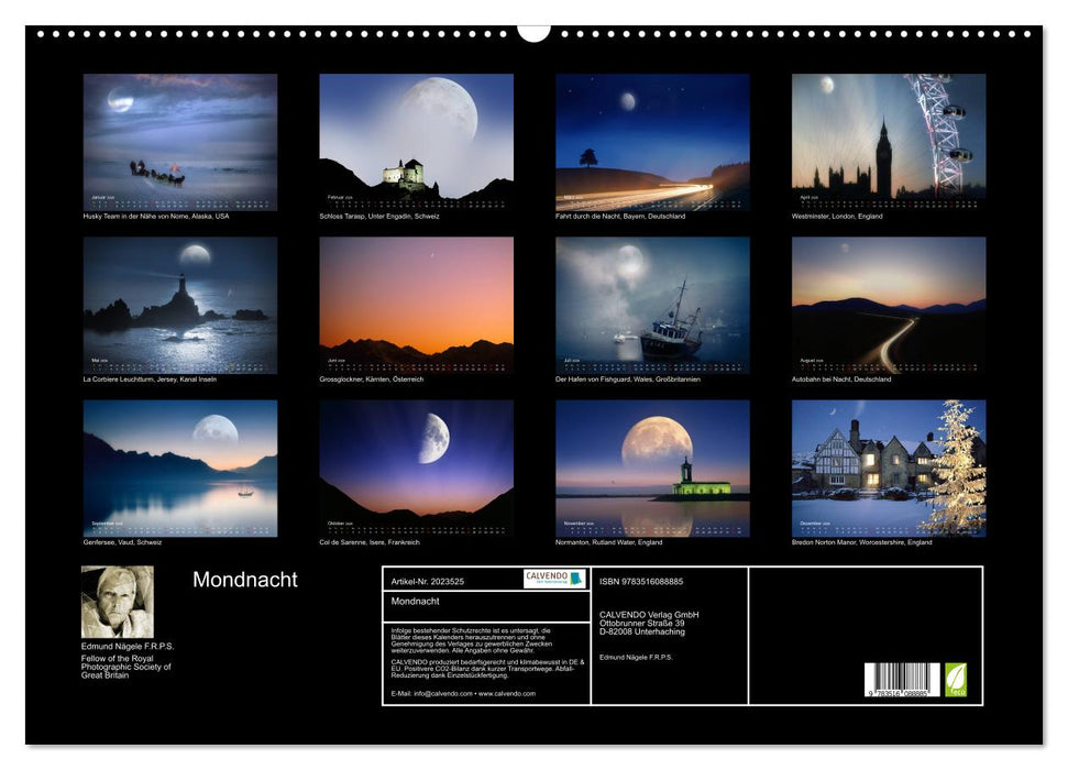 Mondnacht (CALVENDO Wandkalender 2026)