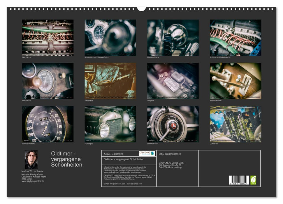 Oldtimer - vergangene Schönheiten (CALVENDO Wandkalender 2026)