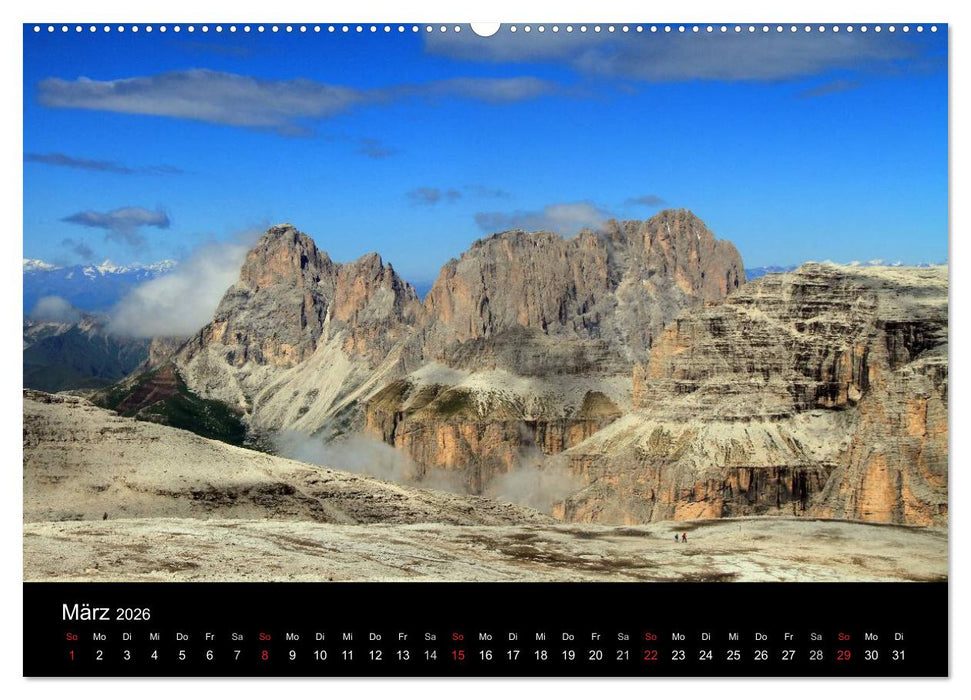 Idyllische Dolomiten (CALVENDO Premium Wandkalender 2026)