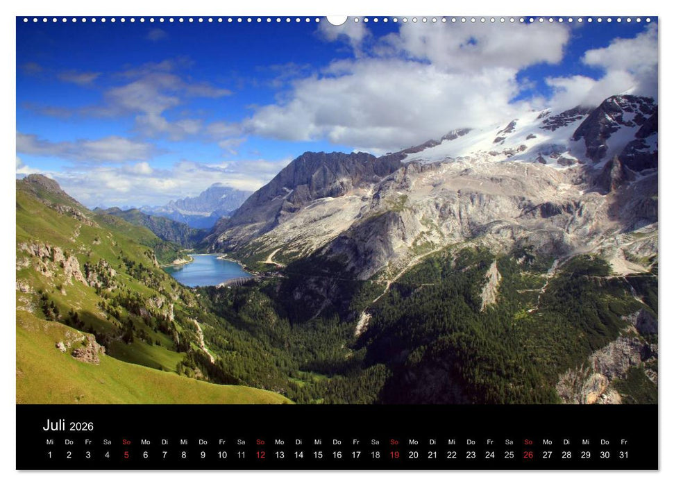Idyllische Dolomiten (CALVENDO Premium Wandkalender 2026)